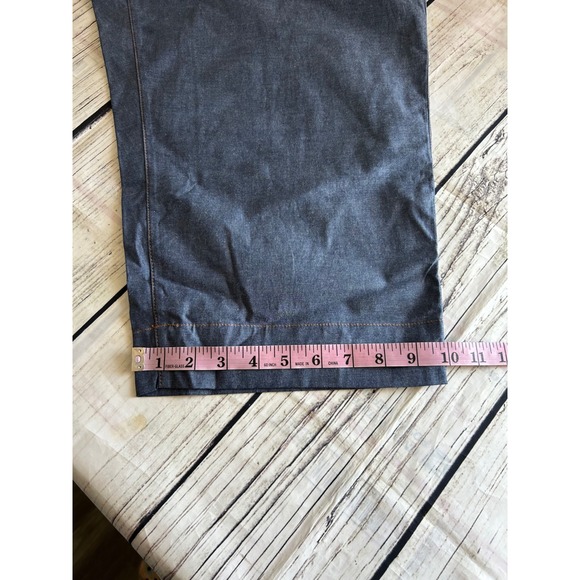 Denim & Co Womens Blue Denim Style 2 Piece Set Jacket and Cropped Pants Size 1X - Picture 11 of 11